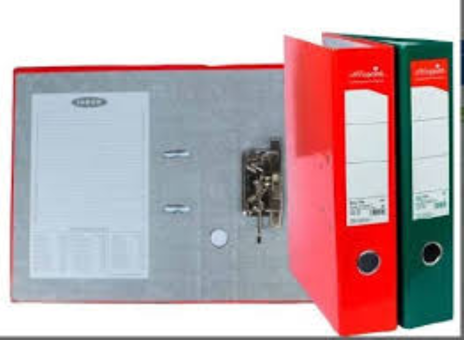 OP BOX FILE 9300E RED W/CLIP
